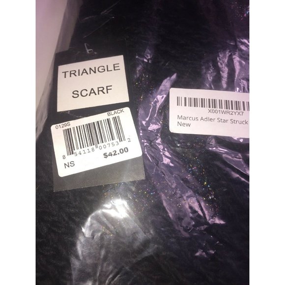 Marcus Adler Starstruck Triangle Scarf, Retail $42 - Picture 3 of 5